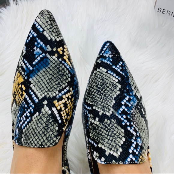 report tosh snake embossed mule